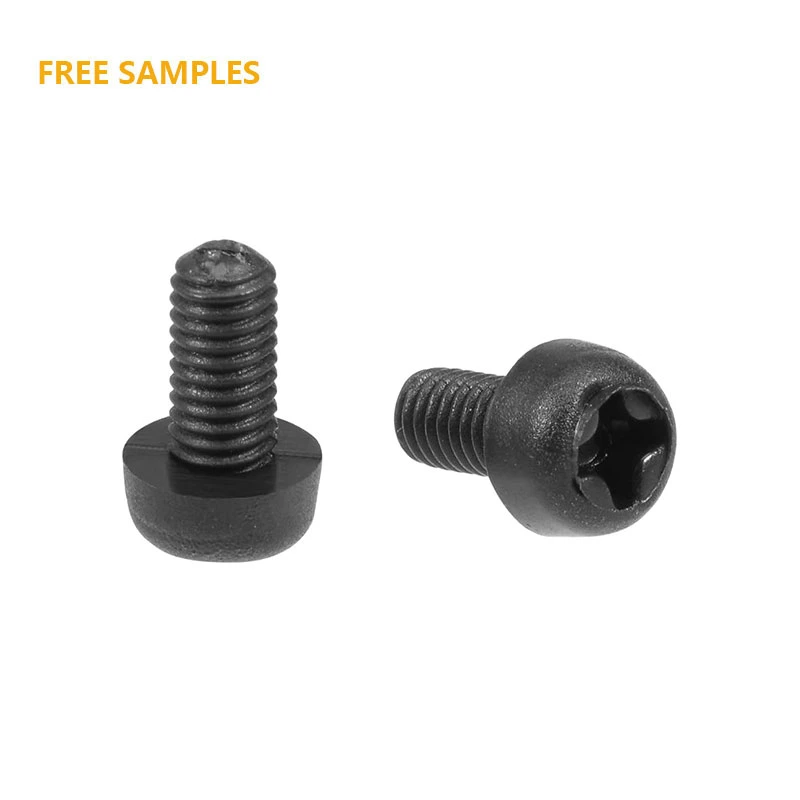 M3threaded Phillips Cross Pan Head Machine Screws Black Nylon Screws